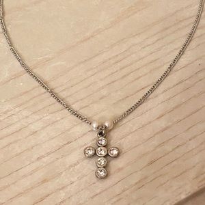 NEVER WORN. VTG Necklace w Stones & Faux Pearls